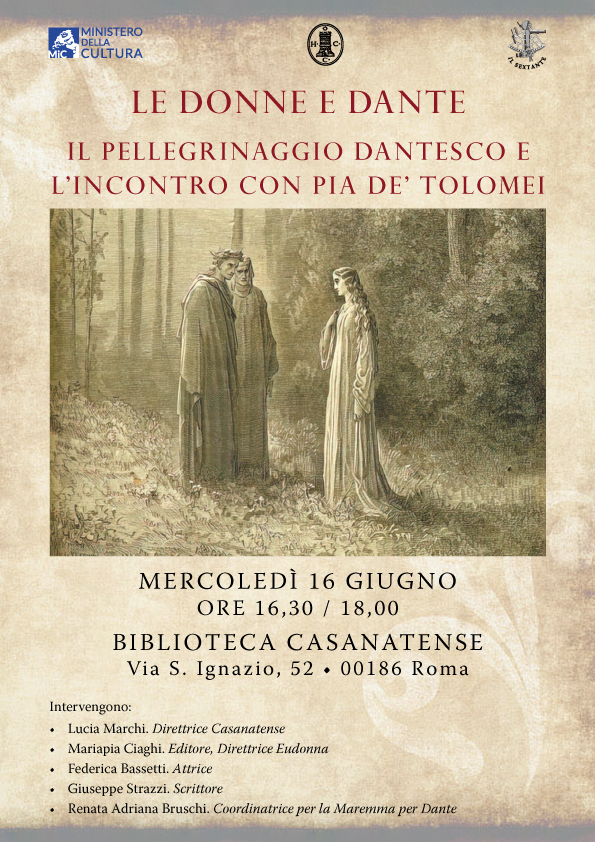 Le Donne e Dante, Il pellegrinaggio dantesco e l' incontro con Pia de' Tolomei